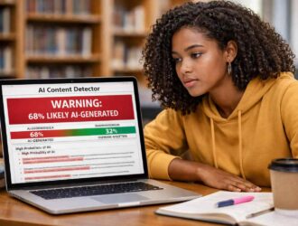 student using AI detector